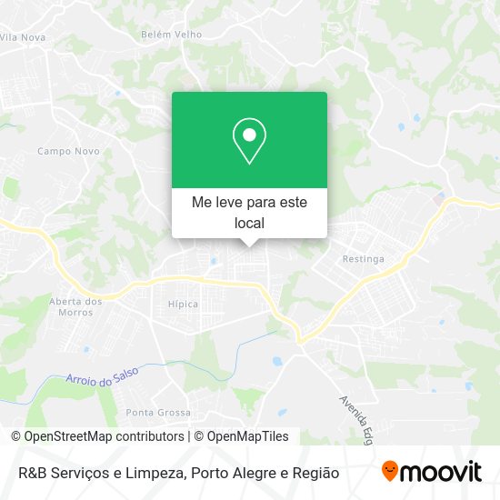 R&B Serviços e Limpeza mapa