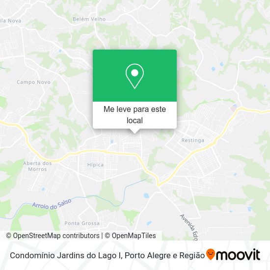 Condomínio Jardins do Lago I mapa