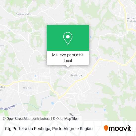 Ctg Porteira da Restinga mapa