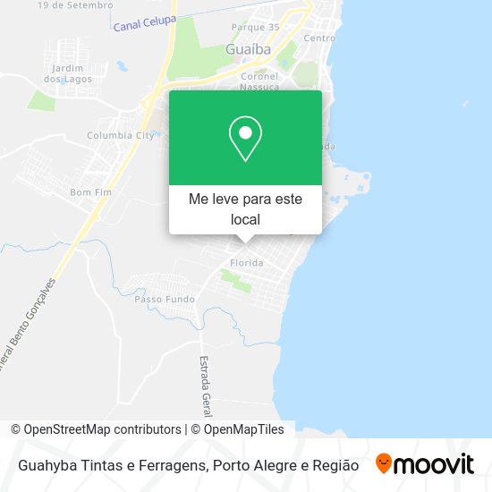 Guahyba Tintas e Ferragens mapa