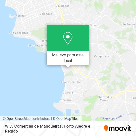 W.D. Comercial de Mangueiras mapa