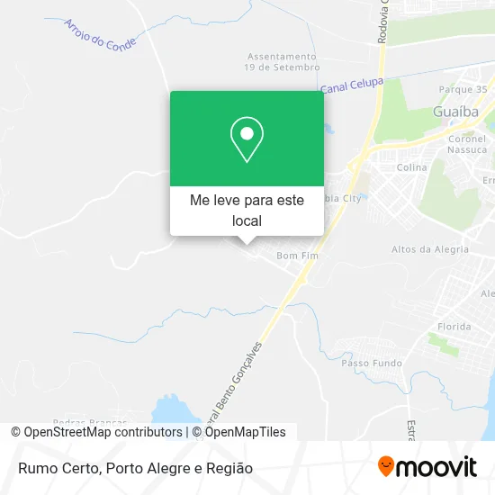 Rumo Certo mapa