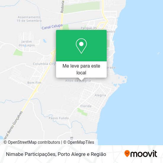 Nimabe Participações mapa