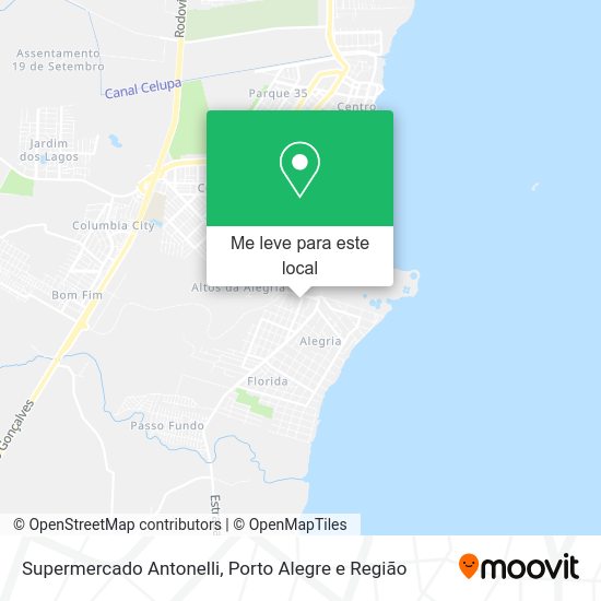 Supermercado Antonelli mapa