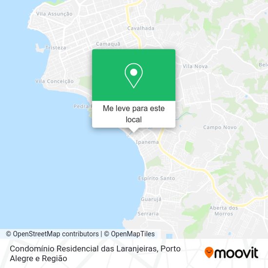 Condomínio Residencial das Laranjeiras mapa