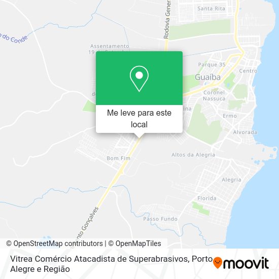 Vitrea Comércio Atacadista de Superabrasivos mapa
