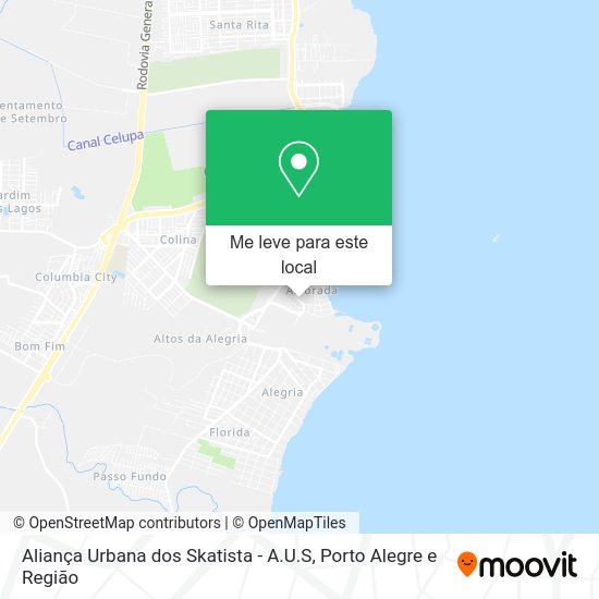 Aliança Urbana dos Skatista - A.U.S mapa