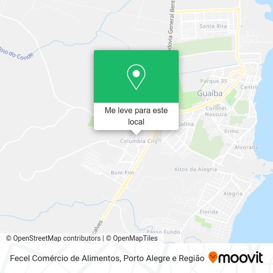 Fecel Comércio de Alimentos mapa