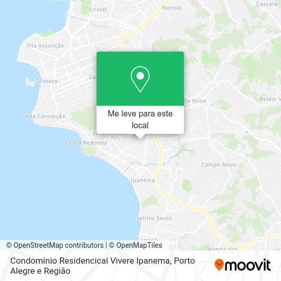 Condomínio Residencical Vivere Ipanema mapa