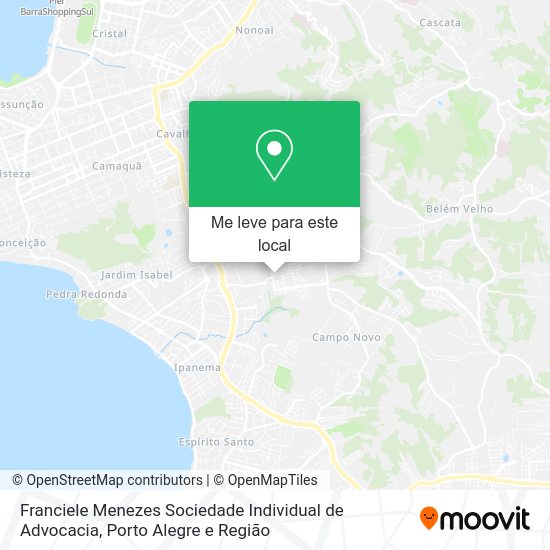 Franciele Menezes Sociedade Individual de Advocacia mapa