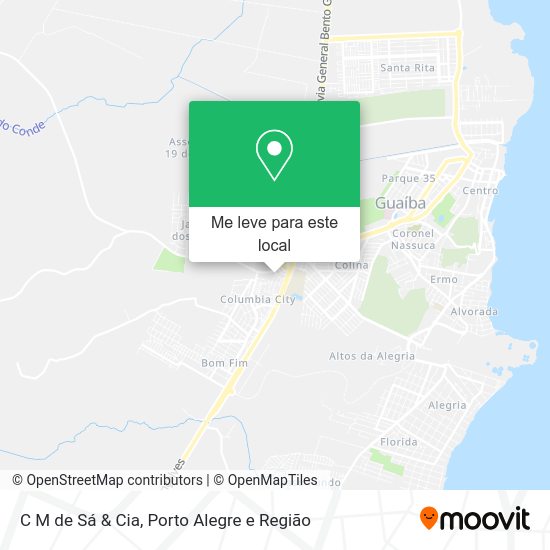 C M de Sá & Cia mapa