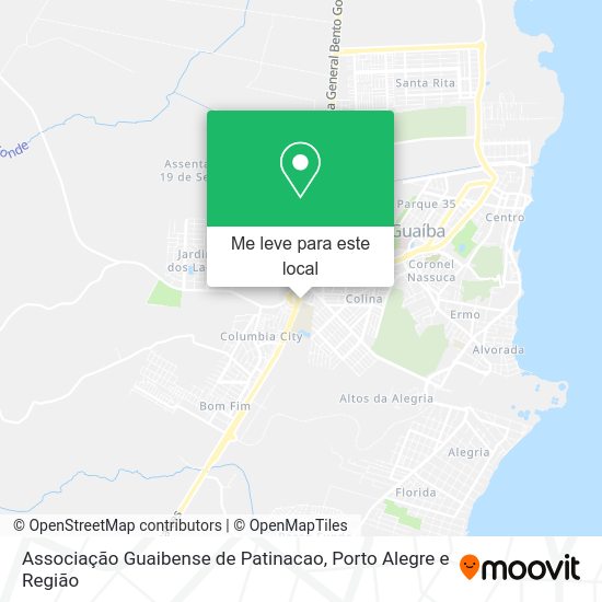 Associação Guaibense de Patinacao mapa