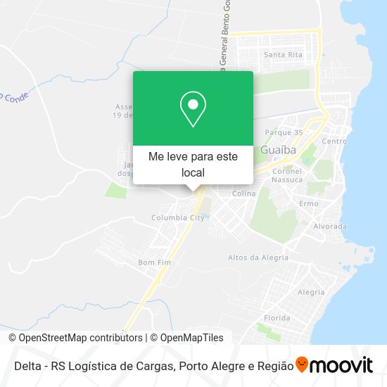 Delta - RS Logística de Cargas mapa