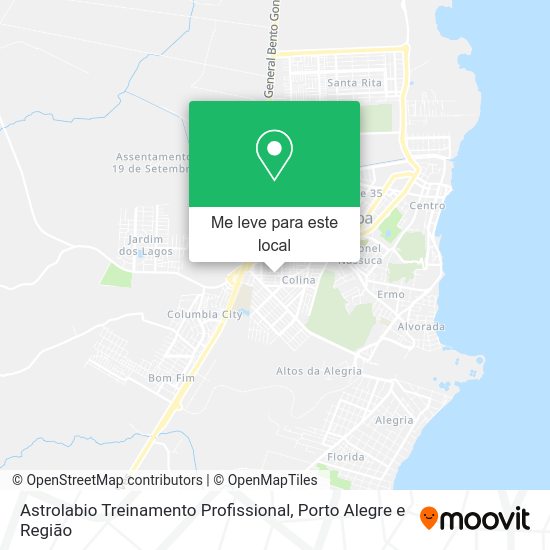 Astrolabio Treinamento Profissional mapa