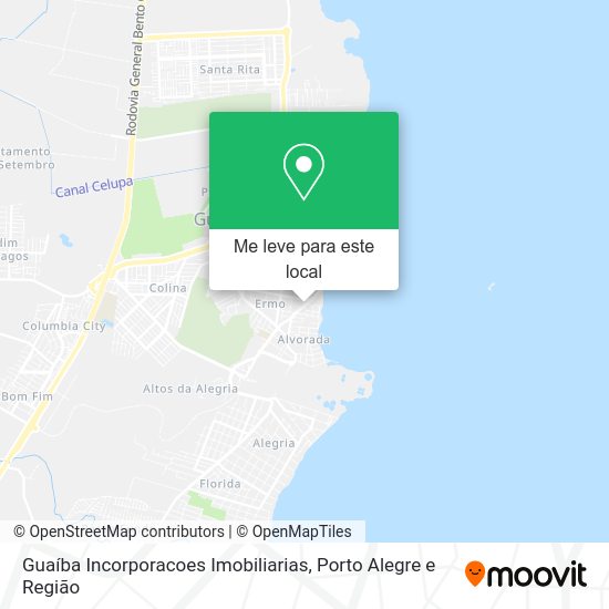 Guaíba Incorporacoes Imobiliarias mapa