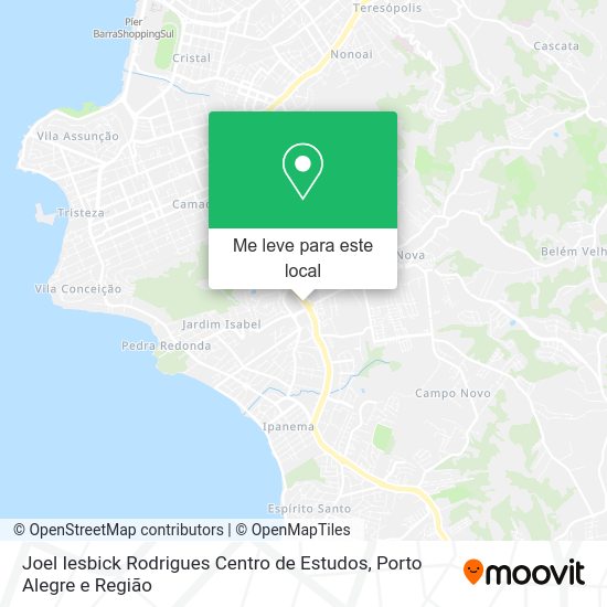 Joel Iesbick Rodrigues Centro de Estudos mapa
