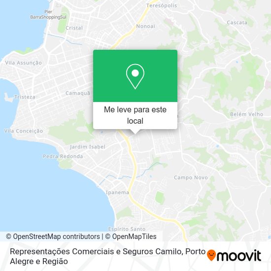 Representações Comerciais e Seguros Camilo mapa