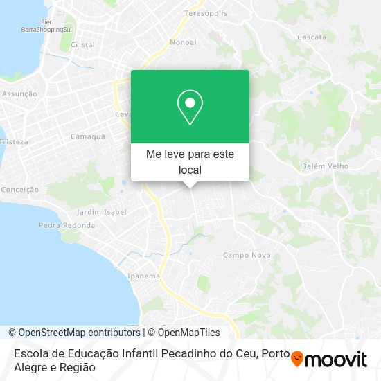 Escola de Educação Infantil Pecadinho do Ceu mapa