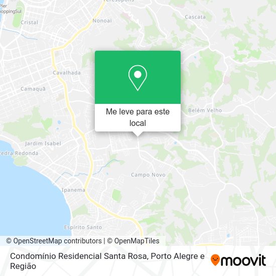 Condomínio Residencial Santa Rosa mapa