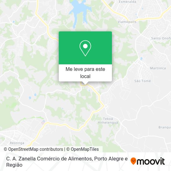 C. A. Zanella Comércio de Alimentos mapa