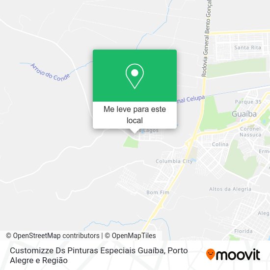 Customizze Ds Pinturas Especiais Guaíba mapa