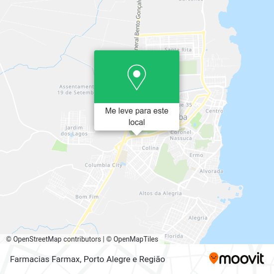 Farmacias Farmax mapa