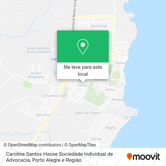 Caroline Santos Hasse Sociedade Individual de Advocacia mapa