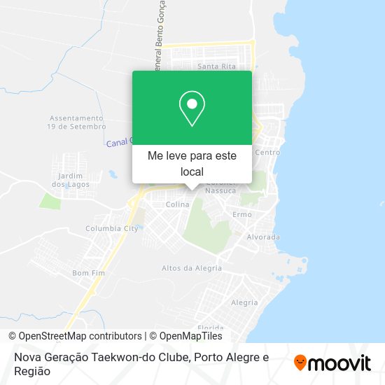 Nova Geração Taekwon-do Clube mapa
