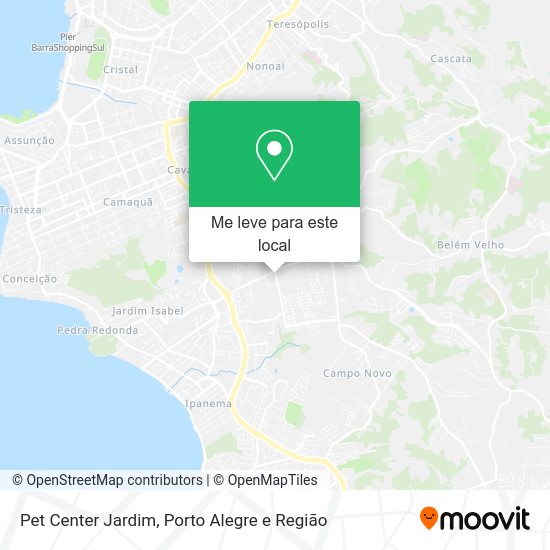 Pet Center Jardim mapa