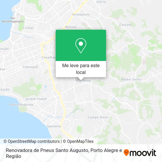 Renovadora de Pneus Santo Augusto mapa