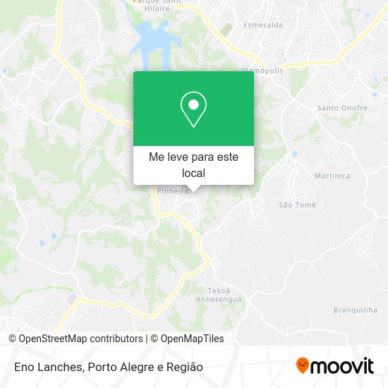 Eno Lanches mapa