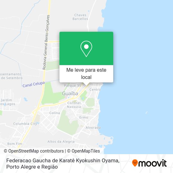 Federacao Gaucha de Karatê Kyokushin Oyama mapa