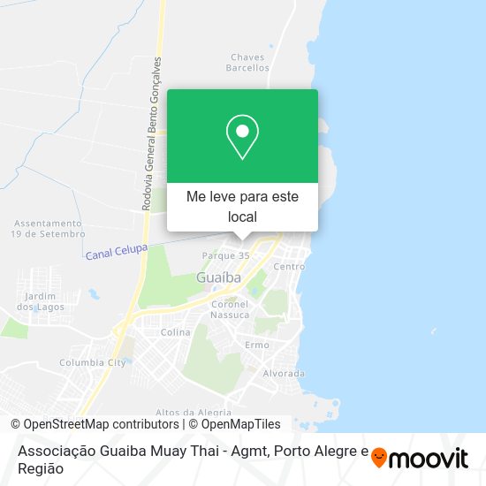Associação Guaiba Muay Thai - Agmt mapa