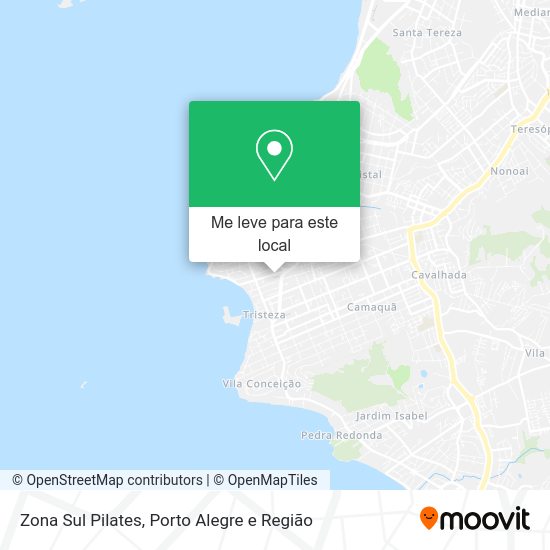 Zona Sul Pilates mapa