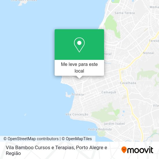 Vila Bamboo Cursos e Terapias mapa