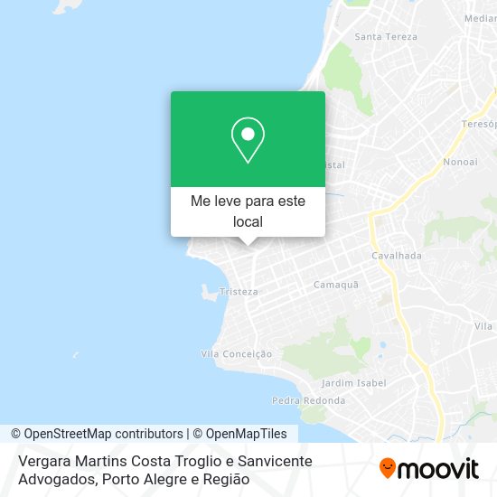 Vergara Martins Costa Troglio e Sanvicente Advogados mapa