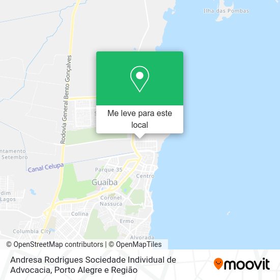 Andresa Rodrigues Sociedade Individual de Advocacia mapa