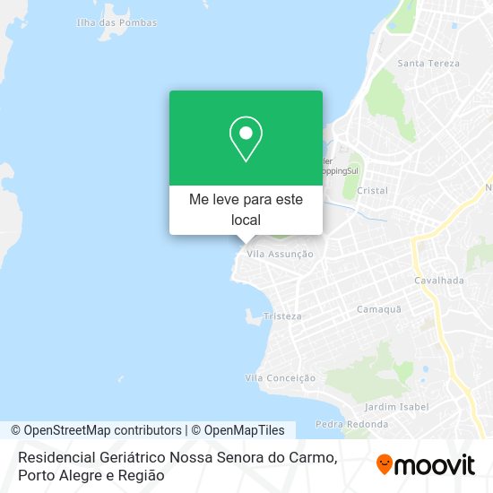 Residencial Geriátrico Nossa Senora do Carmo mapa