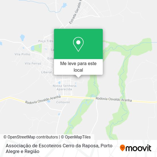 Associação de Escoteiros Cerro da Raposa mapa
