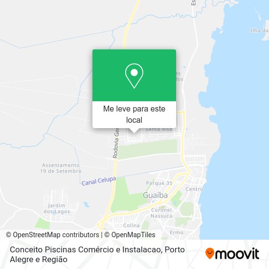 Conceito Piscinas Comércio e Instalacao mapa