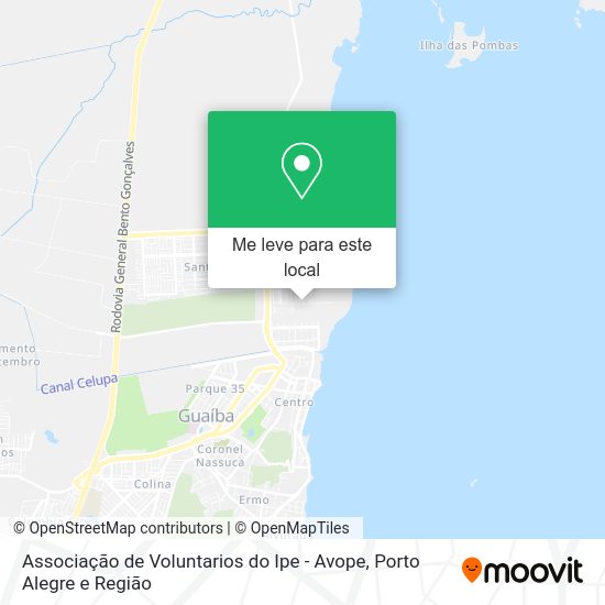 Associação de Voluntarios do Ipe - Avope mapa