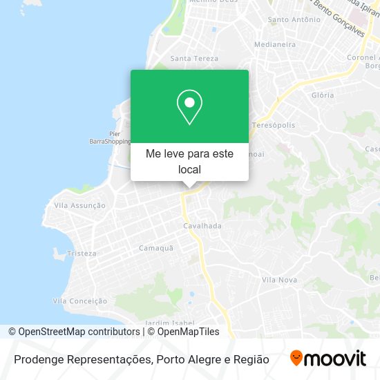 Prodenge Representações mapa