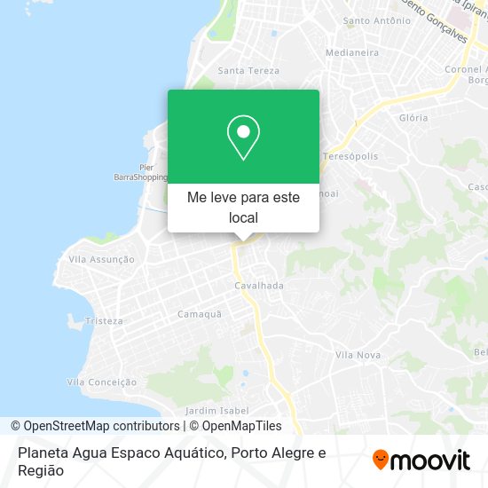 Planeta Agua Espaco Aquático mapa