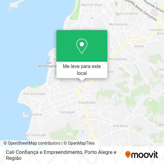 Cali Confiança e Empreendimento mapa