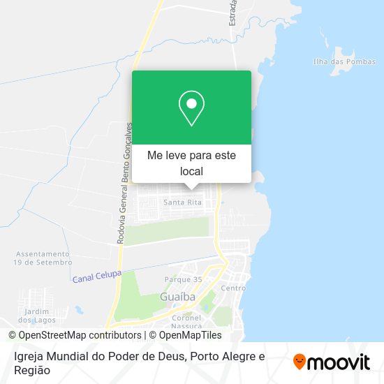 Igreja Mundial do Poder de Deus mapa