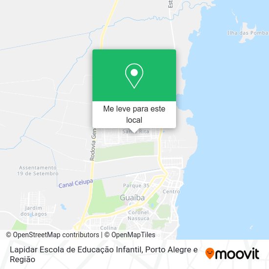Lapidar Escola de Educação Infantil mapa