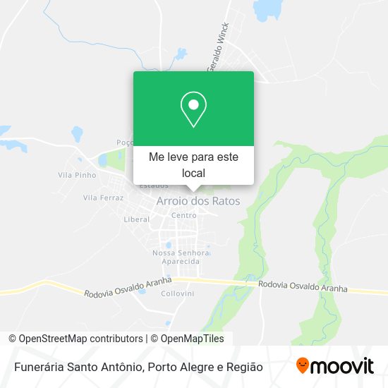 Funerária Santo Antônio mapa