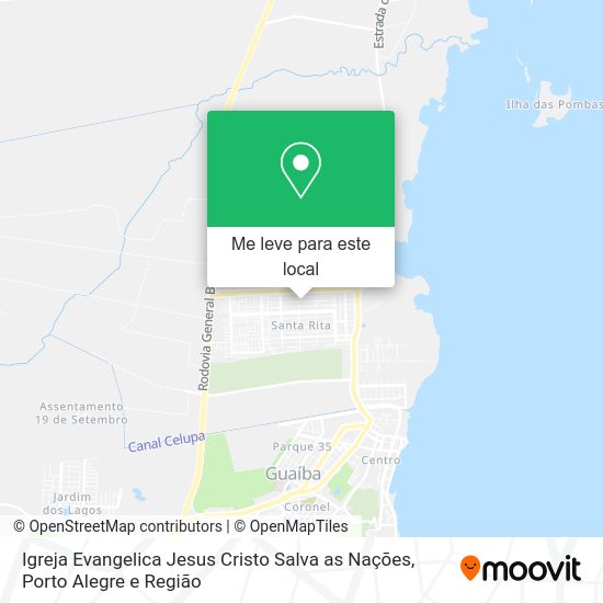 Igreja Evangelica Jesus Cristo Salva as Nações mapa
