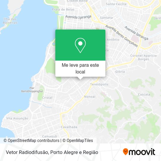 Vetor Radiodifusão mapa