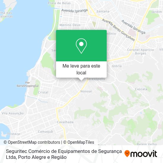Seguritec Comércio de Equipamentos de Segurança Ltda mapa